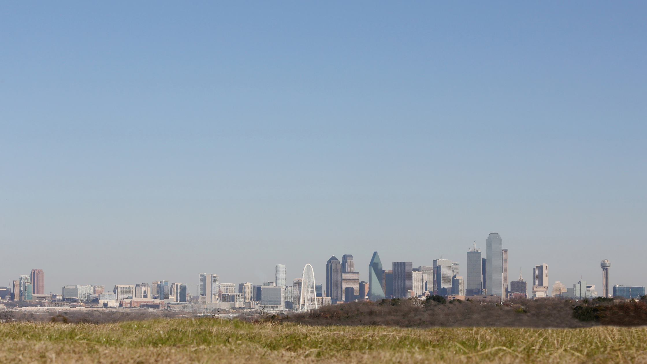 View of downtown Dallas from Grand Prairie Texas